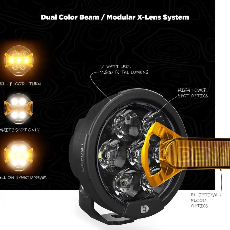 DENALI 2.0 D7 Pro LED Light Pod with Modular X-Lens system - Image 3